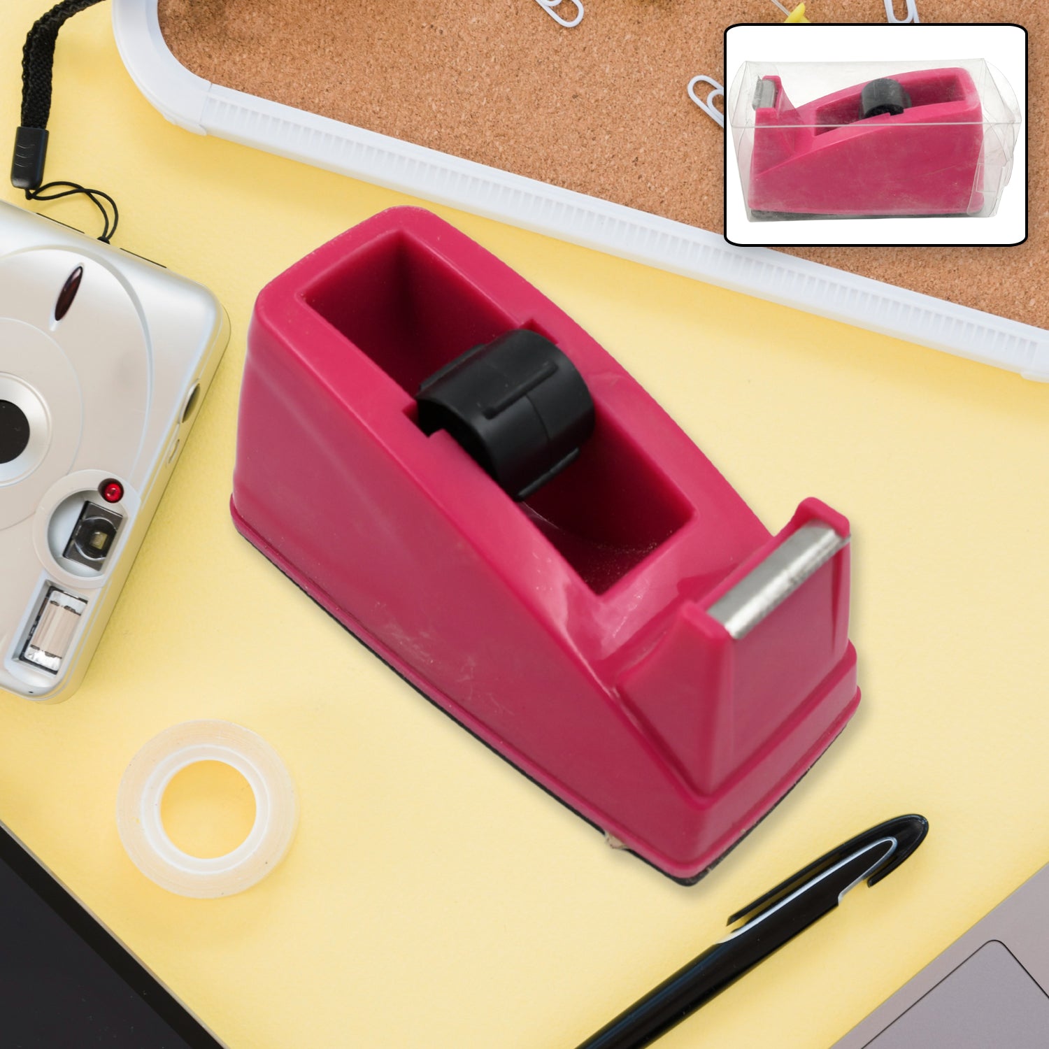 9513 Plastic Tape Dispenser Cutter for Home Office use, Tape Dispenser for Stationary, Tape Cutter Packaging Tape School Supplies (1 pc / 273 Gm) 9513 Plastic Tape Dispenser Cutter for Home Office use, Tape Dispenser for Stationary, Tape Cutter Packaging Tape School Supplies (1 pc / 273 Gm)